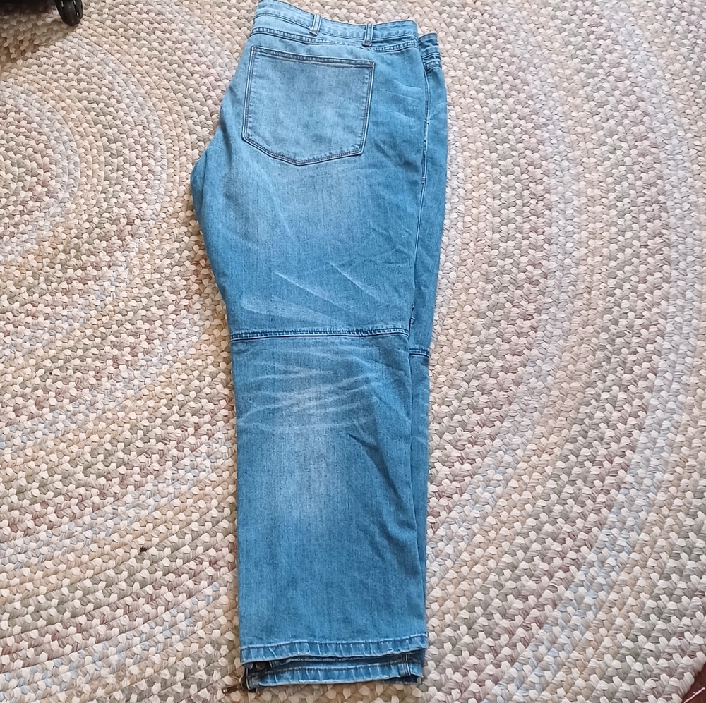 HP🔥Men's Denim House Distressed Button Fly Jeans (44x31) - Picture 7 of 10